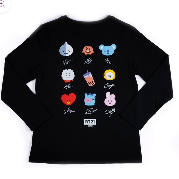2022 BTS x Chatime BT21 Long Sleeve Shirt - Picture 3 of 4